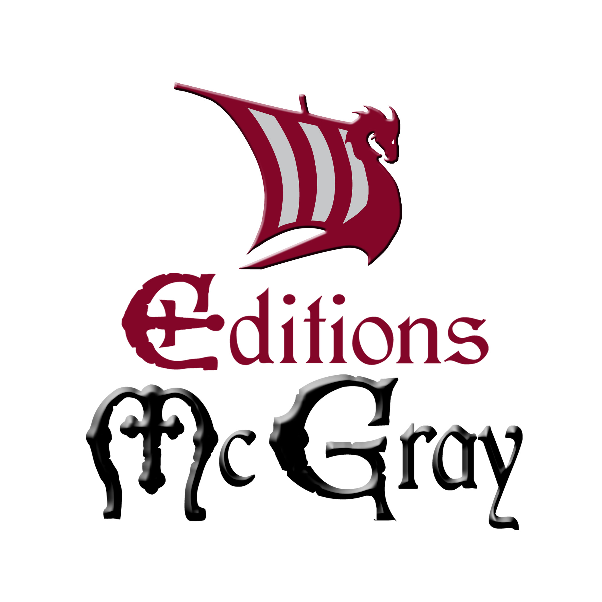 Éditions MGray logo drakkar couleur